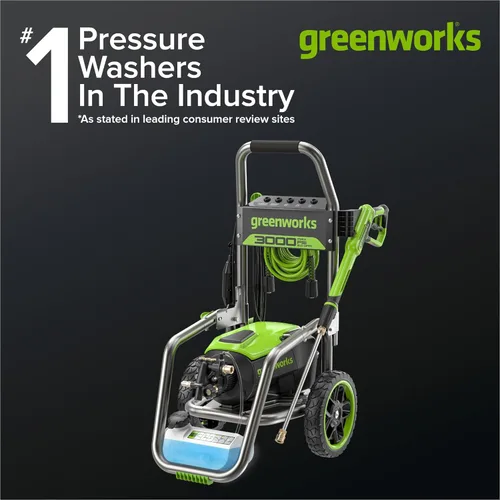 Miniatura 2 de Greenworks Lavadora a presión eléctrica Pro sin escobillas de 3000 PSI (certificado CSA) 2.0 GPM Max / 1.1 GPM
