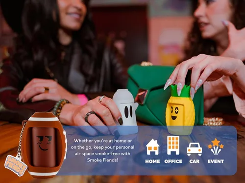 Miniatura 5 de Smoke Fiends Filtro de aire personal portátil y ecológico Discreta HEPA y filtración de carbono Biodegradable y hasta más de 300 usos Diseño