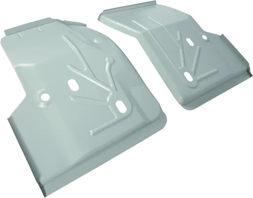Miniatura 4 de KUAFU Bandeja de piso delantera compatible con Jeep TJ Wrangler 1997-2006 Par plateado Tono plata
