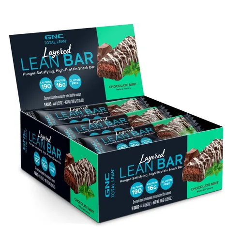 Miniatura 13 de GNC Total Lean Bar Barra de comida con alto contenido de proteínas y satisfying con hambre Yogur de arándanos 5 barras