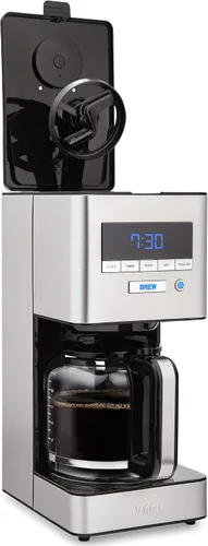 VINCI RDT Elite - Cafetera giratoria con cabezal rociador | Cafetera programable de 12 tazas con función Bloom y tecnología de dispersión rotativa |