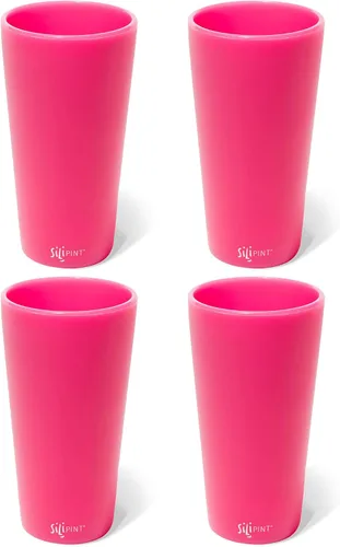 Miniatura 45 de Silipint Vaso de pinta de silicona de 16 oz – Vaso reutilizable irrompible sin BPA de silicona – Apto para lavavajillas, microondas y congelador