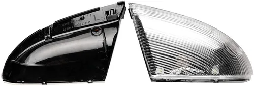 Miniatura 4 de Espejo lateral LED intermitente, luz de charco para conductor y pasajero, lente transparente para 68064948AA 68064949AA compatible con Dodge Ram