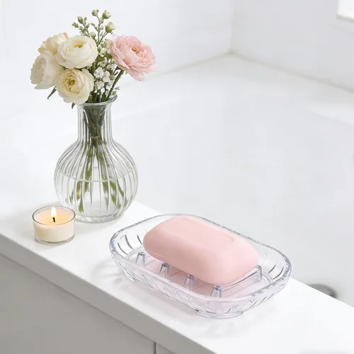 Miniatura 6 de Paquete de 2 soportes para jabonera para barra de jabón, jaboneras de baño, jabonera, protector de jabón, bandeja de jabón blanda para ducha, baño