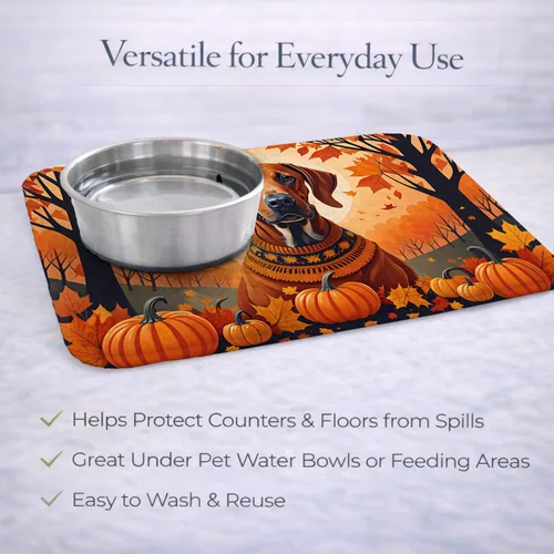 Miniatura 5 de Caroline's Treasures DAC1066DDM Rhodesian Ridgeback - Tapete de secado de platos absorbente para encimera de cocina, tapete escurridor de platos