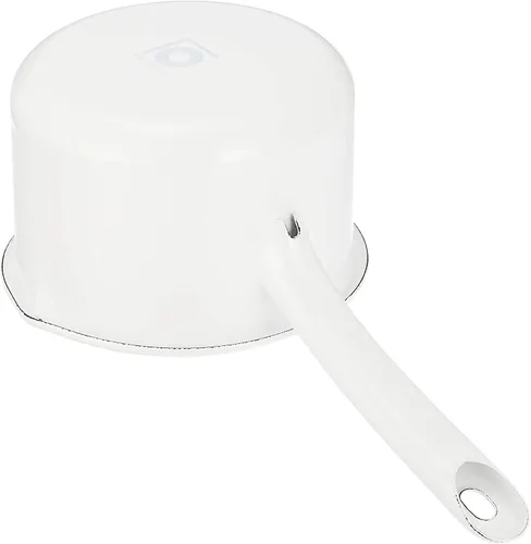 Miniatura 7 de Nichinichi Tools YN-M12 Noda Horo - Sartén para leche con una sola mano para fuego de gas, fabricada en Japón, color blanco, 4.7 pulgadas (4.7 in)