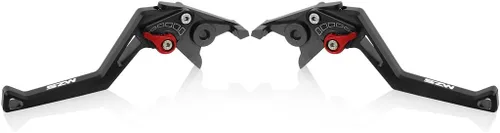 Miniatura 9 de MZS Palancas de freno y embrague de motocicleta negras cortas ajustables compatibles con Monster 797 821, Hypermotard/Hyperstrada 821 939, Negro
