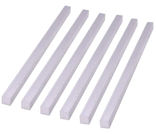 6 piezas de barra plana cuadrada de aluminio de 1/2 x 1/2 pulgadas, 12 pulgadas de largo, 0.5 pulgadas, placa de uso general 6061, molino sólido