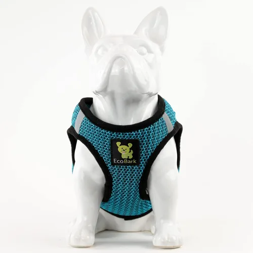 Miniatura 9 de EcoBark - Arnés ecológico reflectante de malla para perros pequeños, pechera fácil de poner, ajustable y suave para razas miniatura