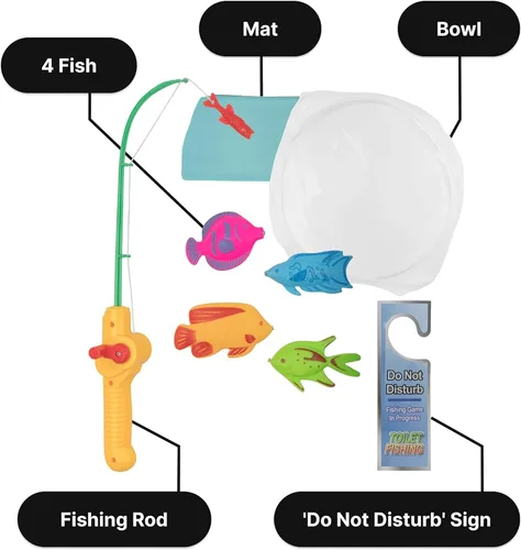 Miniatura 3 de Juego de pesca para el baño.