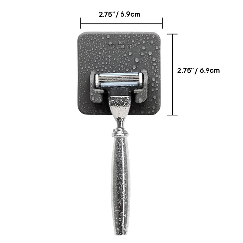 Miniatura 3 de TOOLETRIES The Mason Razor Holder - Soporte de silicona para ducha y baño, organizador de maquinilla de afeitar montado en la pared con residuos