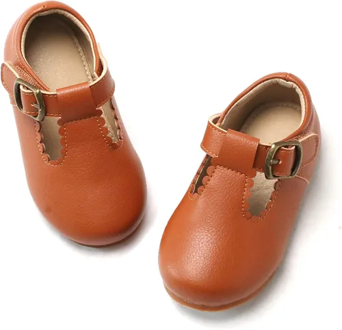Felix & Flora Zapatos de vestir planos Oxfords para niña pequeña, zapatos de princesa Mary Jane para fiesta escolar, zapatos de fiesta