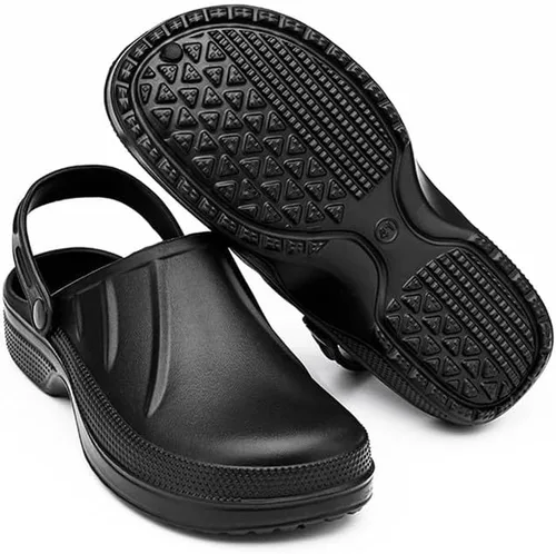 Miniatura 6 de Zapatos de chef unisex antideslizantes para trabajo, impermeables, con puntera cerrada, zuecos de cocina, restaurante, servicio de alimentos