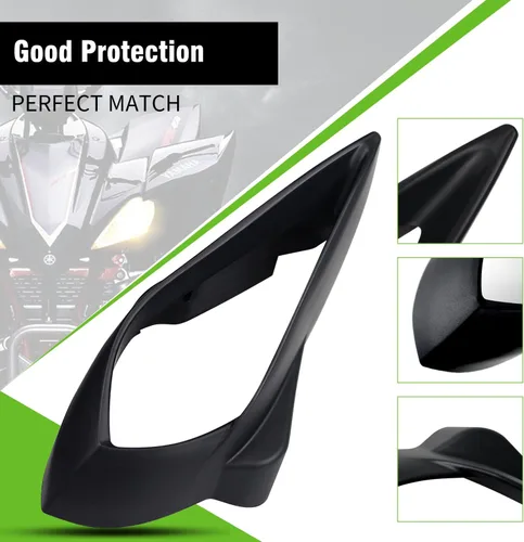 Miniatura 2 de Fundas para faros delanteros izquierdo y derecho compatibles con Yamaha Raptor 700 250 350, YFZ 450 YFZ450R YFZ450X, Wolverine 350 450, accesorios