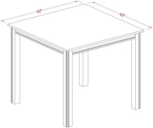 Miniatura 5 de East West Furniture CFPB3-OAK-C - Juego de pub de 3 piezas de altura de mostrador para espacios pequeños que contiene una mesa cuadrada de comedor