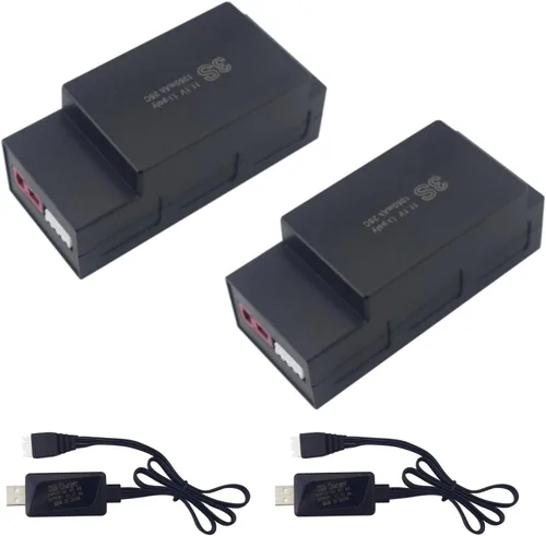 sea jump Batería Lipo de 11.1 V 1050 mAh 25C 3S con enchufe en T y cable de carga USB adecuado para MJX H16 H16P H16E H16GT H16BM H16PL 14301 RC Car