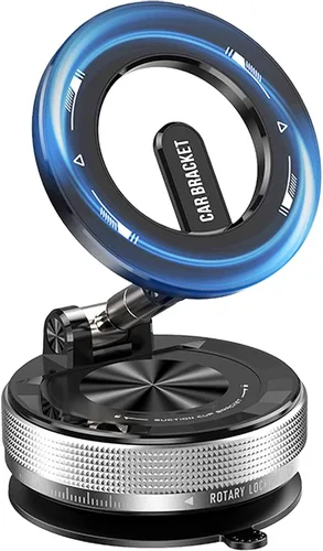 Soporte de teléfono de coche para MagSafe [96+LBS Ultra Grip | 3000gf de potencia magnética] Soporte plegable de 360° para teléfono celular para tu