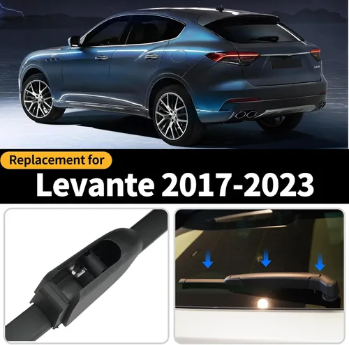 Miniatura 2 de Repuesto para escobilla y conjunto de brazo del limpiaparabrisas trasero de Maserati Levante - Juego completo de brazo y escobilla