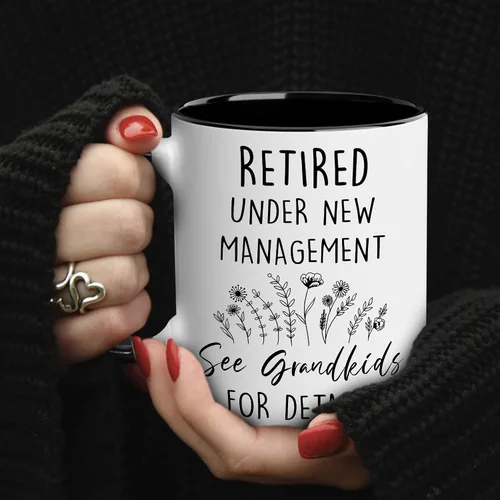 Miniatura 5 de WHIDOBE Regalos de jubilación para mujeres, regalos de jubilación para abuela, mujer, mamá, compañera de trabajo, taza jubilada bajo nueva gestión