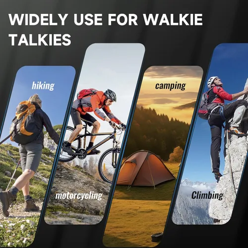 Miniatura 7 de Walkie Talkies para adultos de largo alcance, Walkie Talkie recargable, 22 canales FRS, radios bidireccionales con reducción de ruido, ajuste