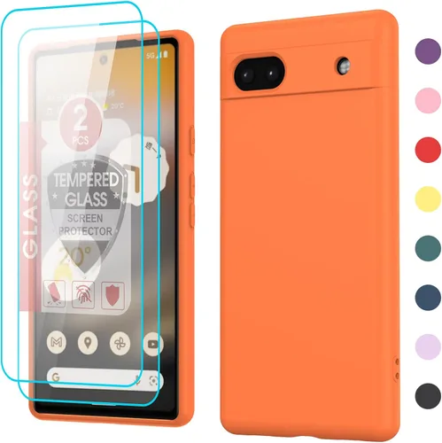 Miniatura 17 de LeYi Funda para Google Pixel 6A, Funda para Google Pixel 6A [6.1"] con Paquete de 2 Protectores de Pantalla de Vidrio Templado, Funda de Silicona