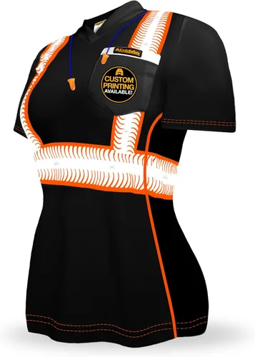 KwikSafety - Charlotte, NC - Vixen Hi Vis Short Sleeve Safety Shirt for Women [Angel Hair Reflective Tape]