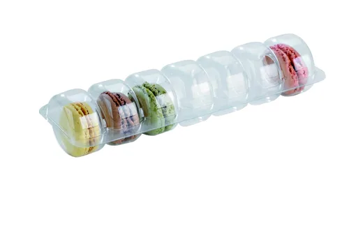 Miniatura 7 de PacknWood 210MACINS3 - Macaron de plástico transparente, cajas transparentes de macarrón, caja de almacenamiento de macarrones, caja de macarrón