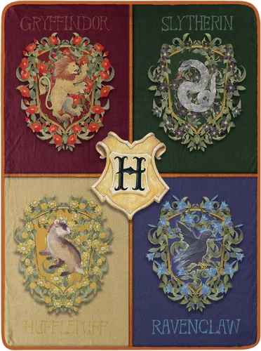 Miniatura 14 de Northwest Manta de micro Raschel de Harry Potter, ligera y transpirable para sofá, acogedora para todas las estaciones, 46 x 60 pulgadas, bandera