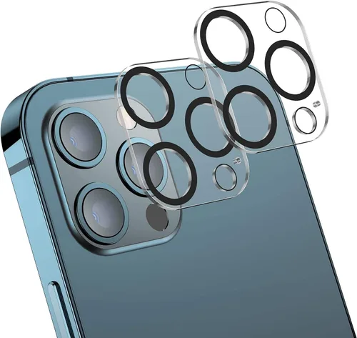 Miniatura 10 de Protector de lente de cámara para iPhone 11/12 Mini, vidrio templado, cobertura completa, antiarañazos, paquete de 2