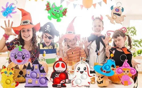 Miniatura 6 de Paquete de 30 unidades a granel para ansiedad de burbujas para adolescentes y niños, suministros pequeños para fiestas de cumpleaños, Halloween
