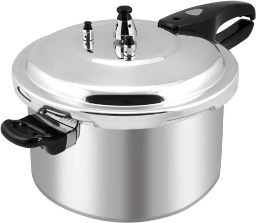 Barton Válvula de liberación de olla a presión de 8 cuartos de galón de aluminio, olla de conserva, estufa superior, olla de cocción rápida
