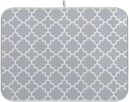 Miniatura 18 de Tapete de secado de platos súper absorbente, tapete de microfibra de secado rápido, 16 x 18 pulgadas, almohadilla de secado de platos de cocina