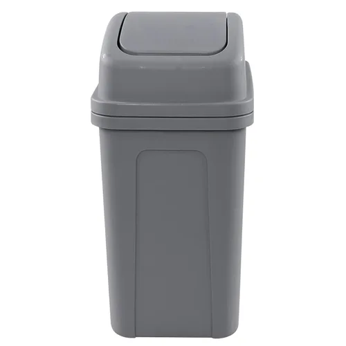 Miniatura 7 de Bote de basura de 2 galones, bote de basura pequeño con tapa giratoria, color negro