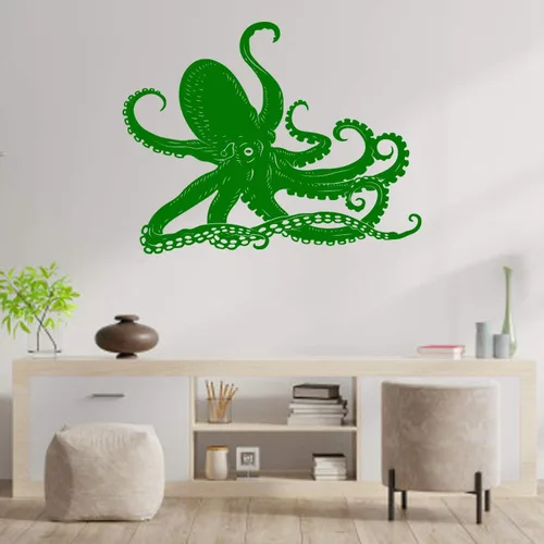 Miniatura 3 de Calcomanía de pulpo, pulpo, animales marinos kraken, océano, calcomanías de pared, calcomanías de pared, baño, cuarto de baño, habitación infantil