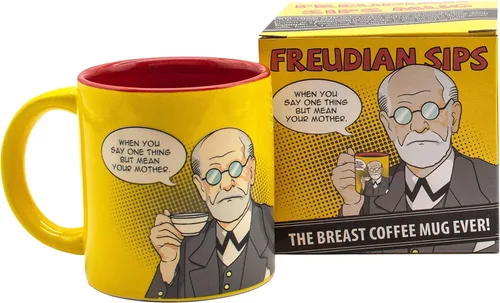 Freudian Sips Taza de café - Revierta años de represión mientras bebe su café - Viene en una divertida caja de regalo