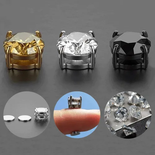 Miniatura 6 de Skyfun 46 pares de aretes magnéticos para mujeres y hombres sin perforación pendientes de acupresión Atheniz Magnetología linfvidad germanio