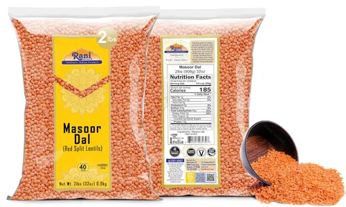 Miniatura 8 de Rani Masoor Dal (lentejas rojas indias) Gramo partido, 32 onzas (2 libras) 32.03 oz ~ Todo natural Apto para gluten Sin OMG Kosher Vegano