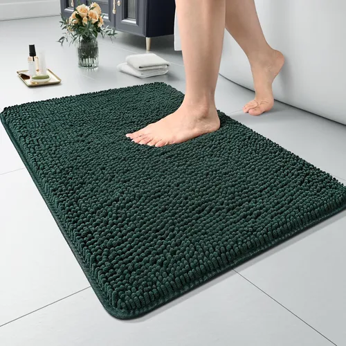 Miniatura 71 de LOCHAS Alfombra de Baño de Lujo Lanuda Tapete de Baño 24 x 17 Pulgadas, Alfombras de Baño Lavables Antideslizantes para Baño y Ducha, Alfombras