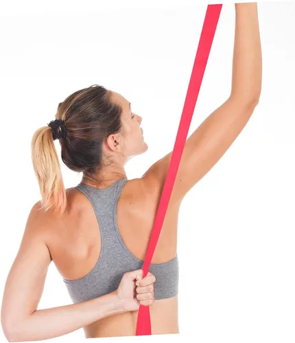Miniatura 3 de LIOOBO Banda de resistencia TPE para yoga para estiramiento de cuerpo completo y entrenamiento de fuerza, banda de ejercicio portátil para hombros