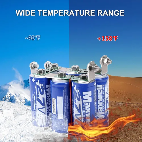 Miniatura 4 de Maxwell 16V 500F Super Capacitor 12V Jump Starter 6000A Arrancador de coche sin batería tradicional, potente caja de salto para todos los coches