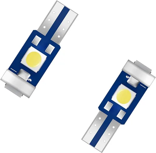 Miniatura 3 de Xenon White T5 37 74 73 2723 2721 T10 168 194 158 2825 Bombilla LED de repuesto para panel de instrumentos, lámpara indicadora de panel