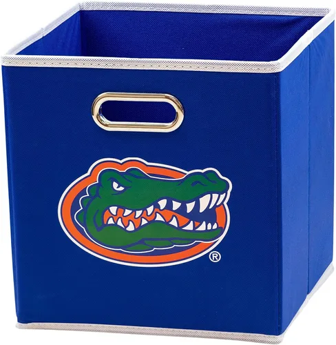 Miniatura 18 de Franklin Sports Cubos de almacenamiento de tela del equipo universitario de la NCAA hechos para adaptarse a organizadores de almacenamiento