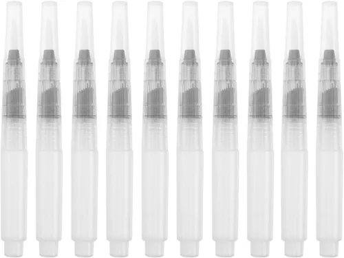 Miniatura 10 de TEHAUX Juego de 6 bolígrafos de acuarela, cepillo de agua recargable para flujo de tinta controlado, dibujo de pintura suave, adecuado para niños