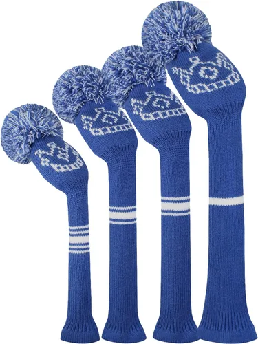 Miniatura 12 de Scott Edward Knit Wood Golf Club Head Covers 4 Pieces Knitted Item Fit Over Well Driver Wood(460cc) Fairway Wood and Hybrid(UT)