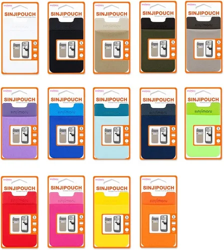 Miniatura 7 de Sinjimoru - Tarjetero para la parte posterior del teléfono, Sinji Pouch Basic 2