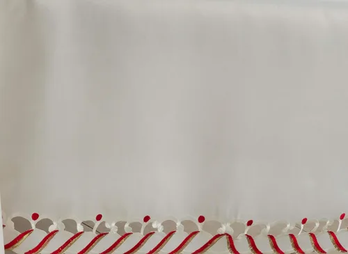 Miniatura 2 de Camino de mesa navideño con diseño de bastón de caramelo