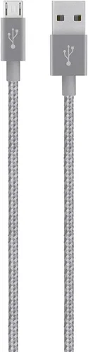Belkin Cable micro USB metálico MIXIT de 4 pies (gris)