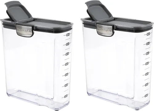 Miniatura 19 de Progressive International ProKeeper+ Juego de recipientes de almacenamiento de alimentos de plástico transparente herméticos para la cocina