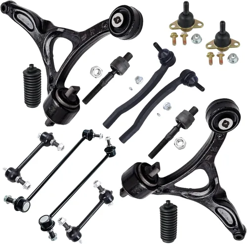 Miniatura 43 de Detroit Axle - Kit de suspensión frontal de 16 piezas para RWD Chrysler 300 Dodge Charger Challenger Magnum 6 brazos de control con rótulas 2