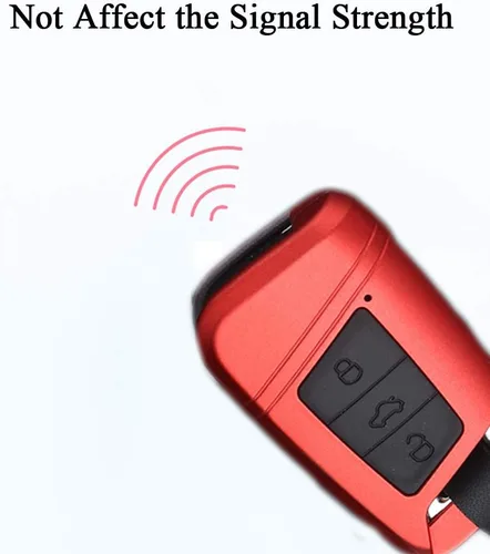 Miniatura 5 de SANRILY Funda para llavero Volkswagen Tiguan 2016-2018 Magotan Passat B8 B7 para Skoda Superb A7 con control remoto sin llave, textura de fibra